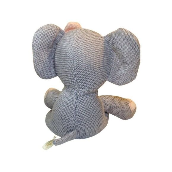 Dan Dee My First Easter Gray Pink Elephant Pink Bow Plush Stuffed Baby Lovey 8" - Picture 5 of 7